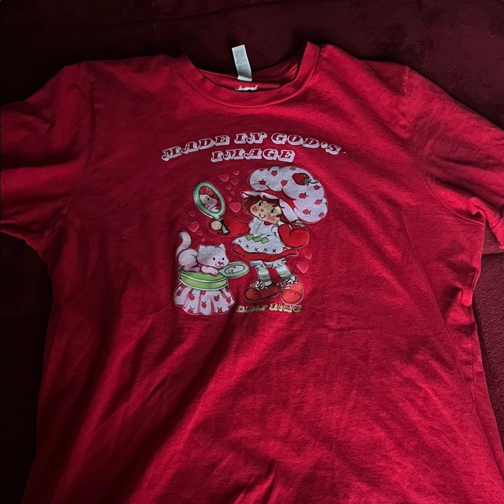 Kids Red Graphic T-Shirt